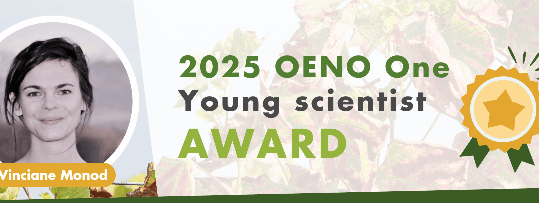Vinciane Monod (Agroscope, University of Neuchâtel) wins the 2025 OENO One Young Scientist Award!